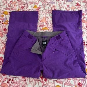 The North Face Purple Snow Pants Women’s Size Medium Short EUC